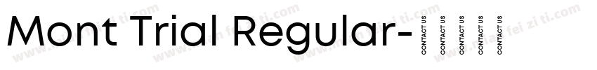 Mont Trial Regular字体转换